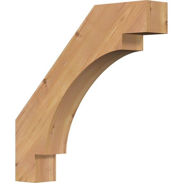 Ekena Millwork 3 1/2"W x 20"D x 20"H Merced Smooth Knee Brace, Western Red Cedar BRC04X20X20MRC00SWR - main